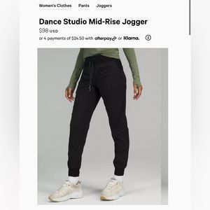 Lululemon Dance Studio jogger